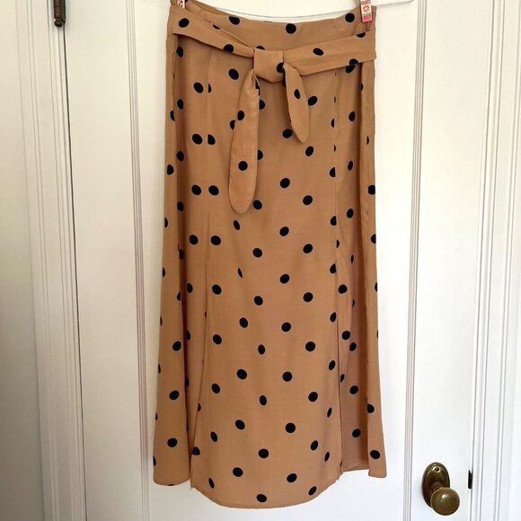 Mango Polka Dot Midi Skirt | US Size XS - Picture 1 of 8
